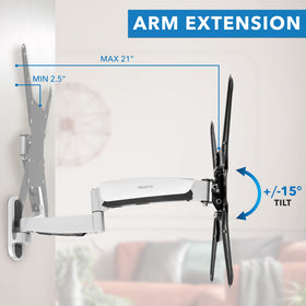 Mount-It! VESA-compatible mount supports 100x100 to 400x400 patterns.
