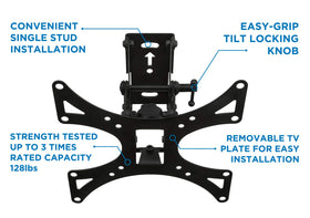 Mount-It! 200x200 VESA pattern compatibility for versatile TV mounting.