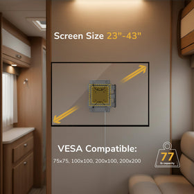 Mount-It! detached VESA plate ready for quick-release TV removal and storage