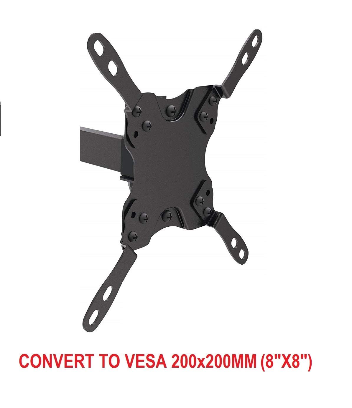 Mount Plus adapters installed on wall with TV, saves cost by using existing mount