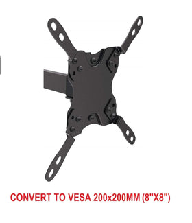 Mount Plus adapters installed on wall with TV, saves cost by using existing mount