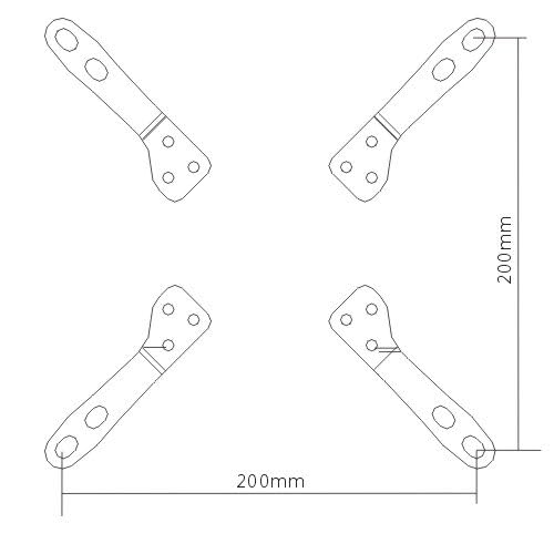 Mount Plus brackets attached to TV side view, demonstrates secure fit and stability