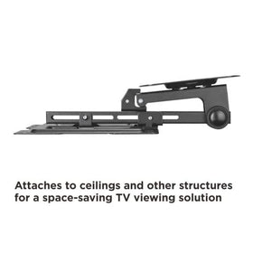 Mount Plus CM322 installed on a pitched roof demonstrating angled-ceiling compatibility and space saving