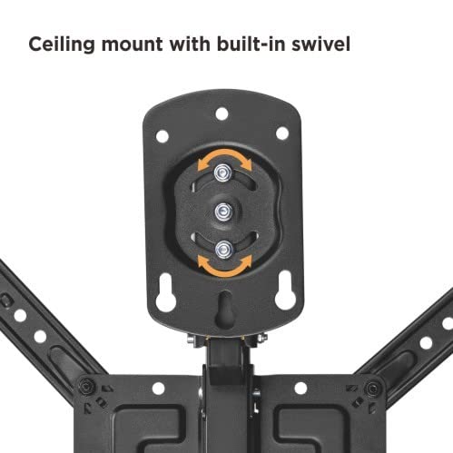Mount Plus CM344 folded against ceiling showing compact storage advantage