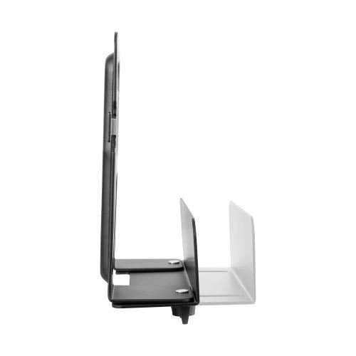 Mount Plus bracket holding streaming player behind TV demonstrating hidden installation benefit