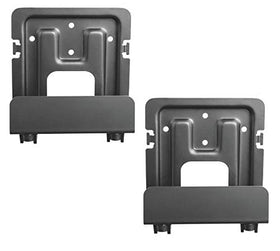 Mount Plus front view of two-pack brackets showing hardware and benefits of tidy setup