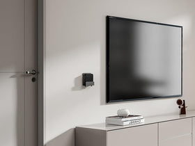 Mount Plus MP-06-02 cable box mounting hides cords efficiently.