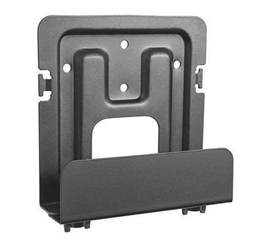 Mount Plus MP-06-02 cable box mount on wall behind TV for a clean setup.