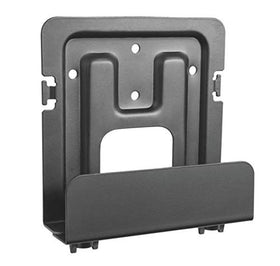 Mount Plus MP-06-02 cable box mount on wall behind TV for a clean setup.