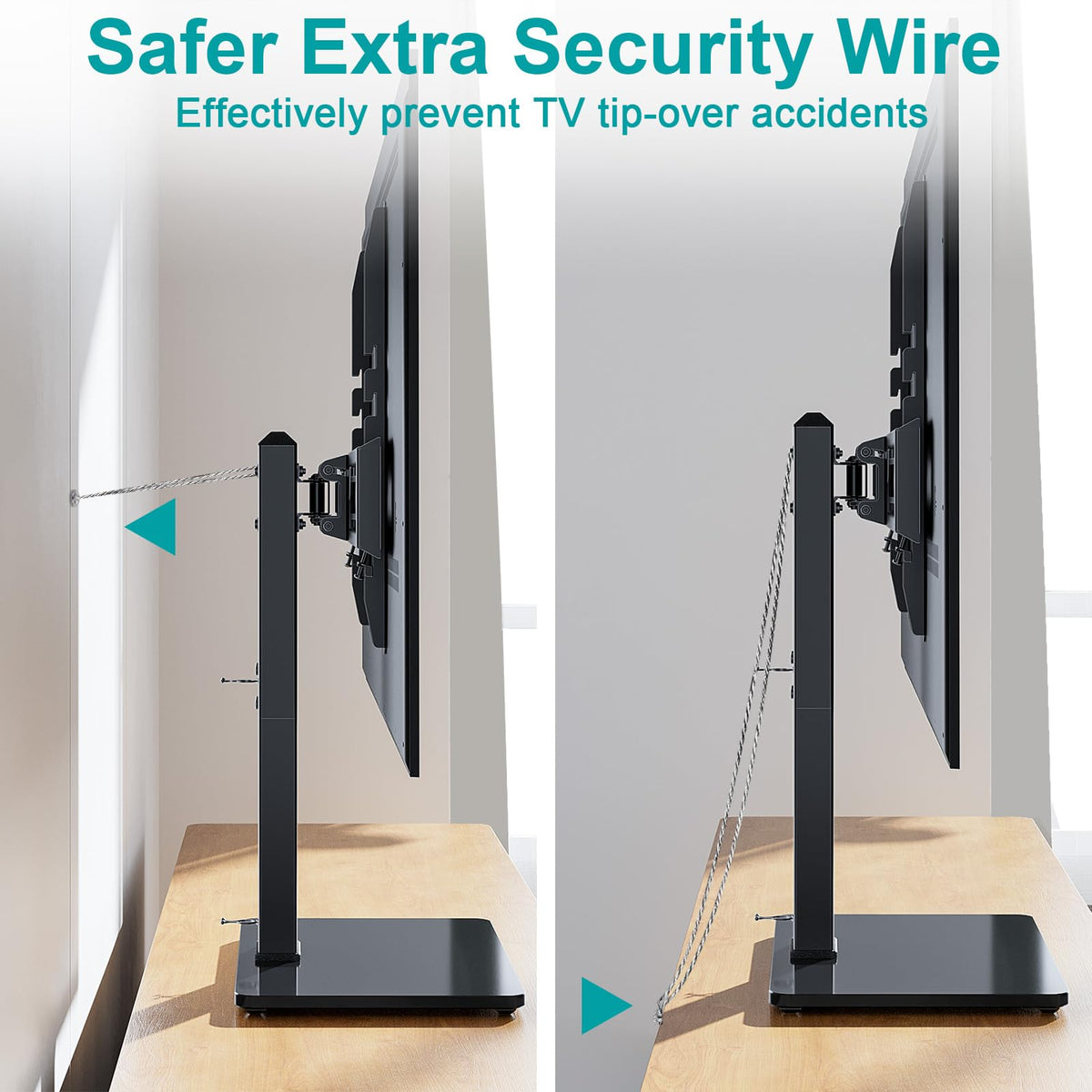 MOUNT PRO tempered glass base closeup providing secure, stylish support