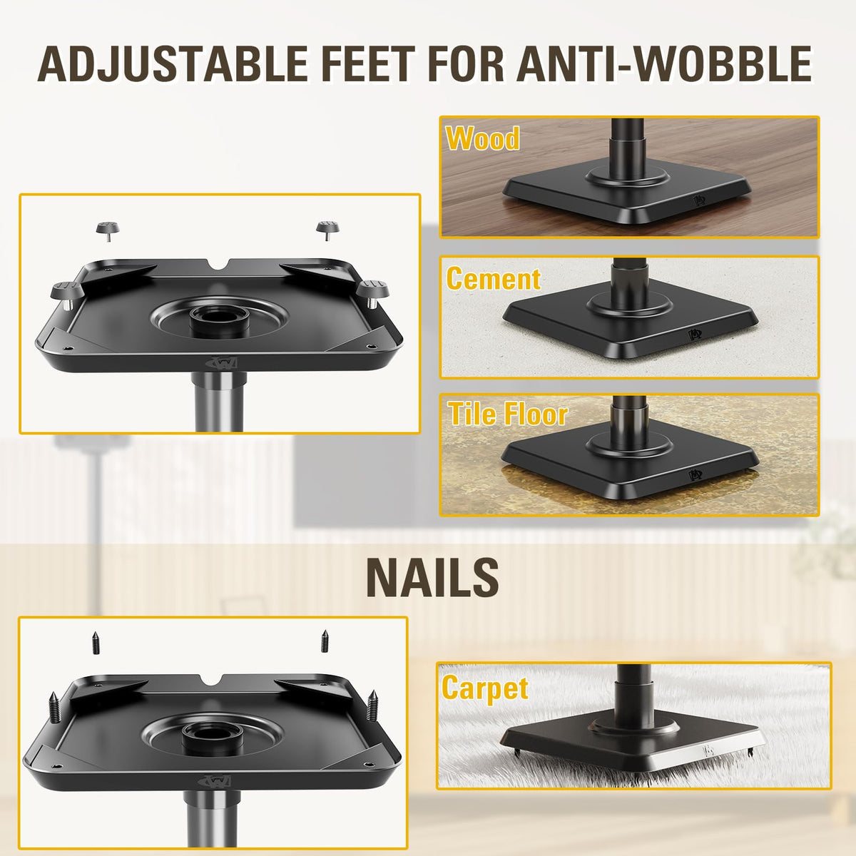 Mounting Dream concealed cable path keeps cords tidy and hidden