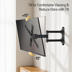 Mounting Dream back of a monitor attached showing secure fit and cable clearance benefit