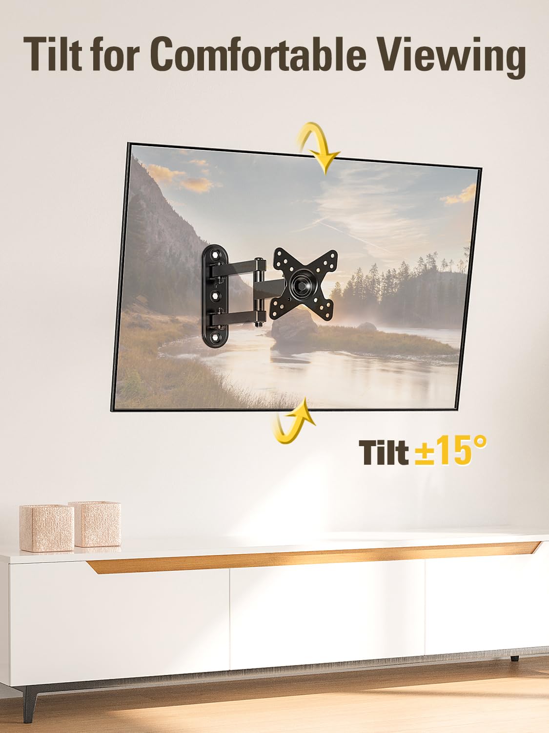 Mounting Dream cable ties on arm showing tidy cable management benefit