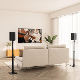 Mounting Dream adjustable feet adapt to wood, tile, cement and carpet surfaces