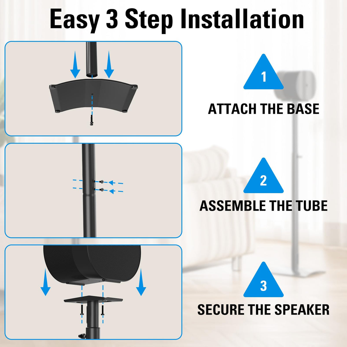 Mounting Dream Era 300 low-base design hides neatly under furniture