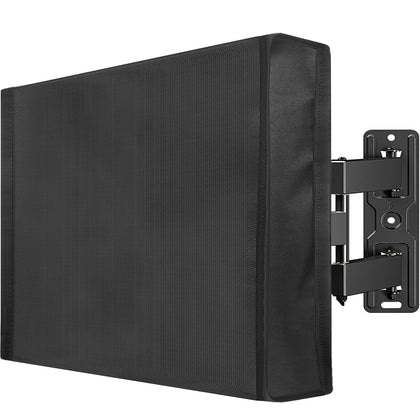 Mounting Dream front view of covered 60–65" TV showing full protection