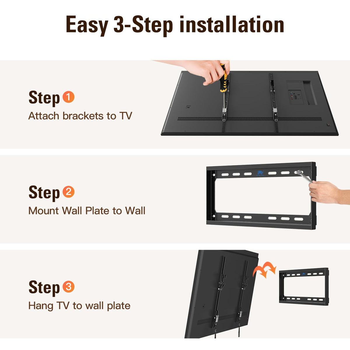 Mounting Dream hardware kit and tools included for easier installation