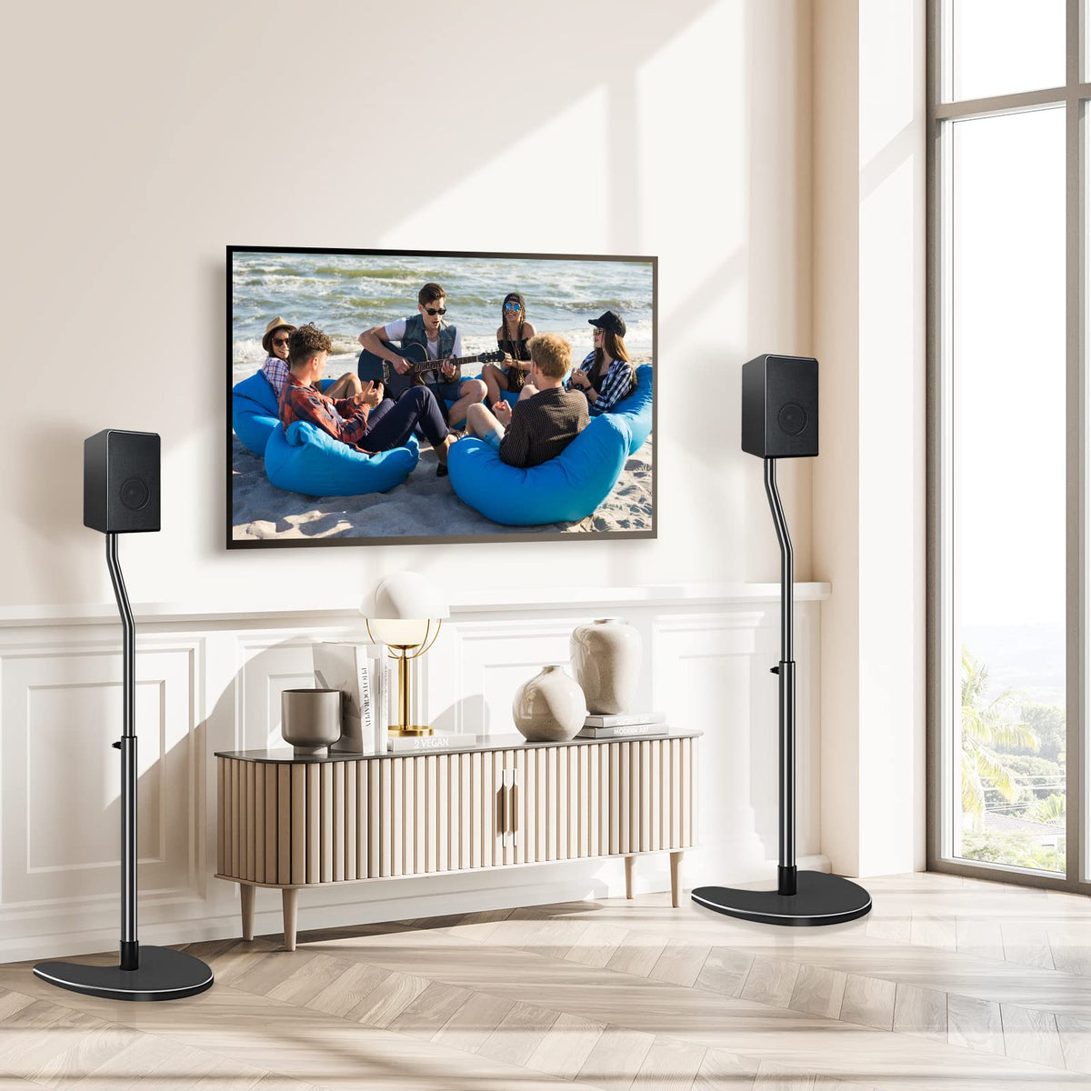 Mounting Dream included screws and cable ties displayed for easy installation