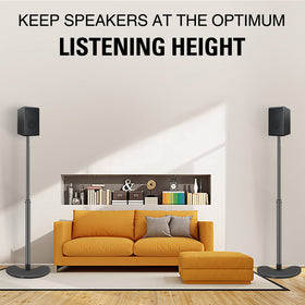 Mounting Dream lifestyle in living room demonstrating tidy audio setup benefit