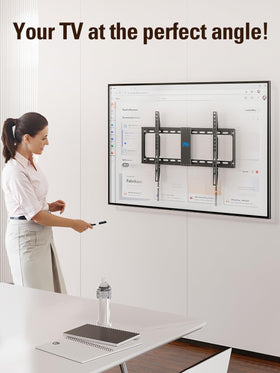 Mounting Dream VESA chart and product labels showing compatibility guidance and ease