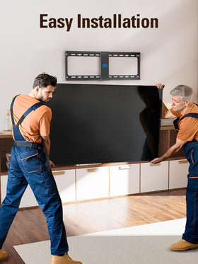 Mounting Dream quick-release pull straps close view enabling tool-free TV removal