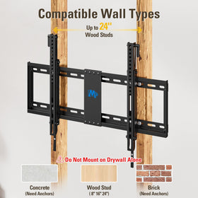 Mounting Dream label showing supported VESA patterns up to 600x400mm for compatibility