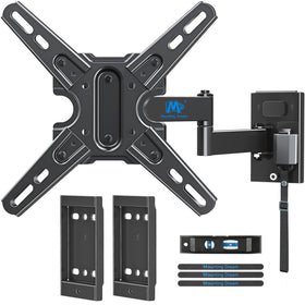 Mounting Dream front packaging showing UL-listed RV TV mount and benefits