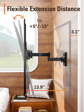 Mounting Dream locked position securing TV during travel for safety