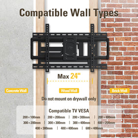 MD2285-LA supports up to 600x400mm VESA and 100 lb
