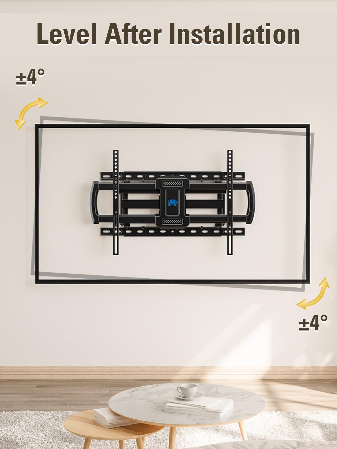 Mounting Dream MD2296-24K sturdy stud installation on wood or concrete walls.