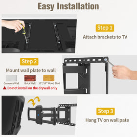 Mounting Dream MD2296 tilted and swiveled to illustrate angle adjustment and viewing flexibility