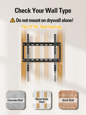Easy installation kit and bubble level simplify mounting.