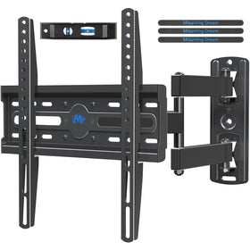 Mounting Dream MD2377 front view showing compact centered design and sturdy frame benefit: stable TV mounting