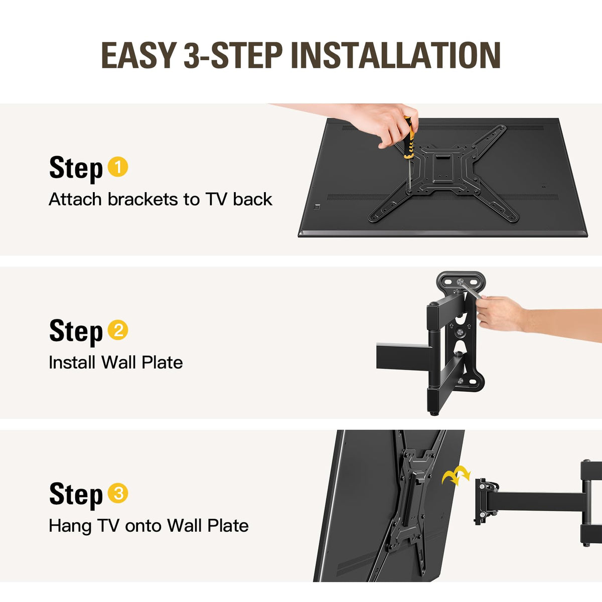 Mounting Dream product box with manual and labeled parts for straightforward setup