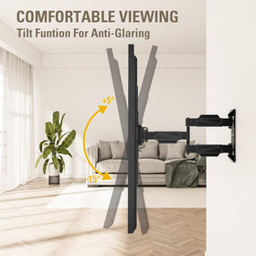 Mounting Dream MD2418-MX close-up of self-adhesive EVA pad protecting TV finish