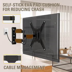 Mounting Dream MD2418-MX side profile retracted showing slim wall clearance benefit