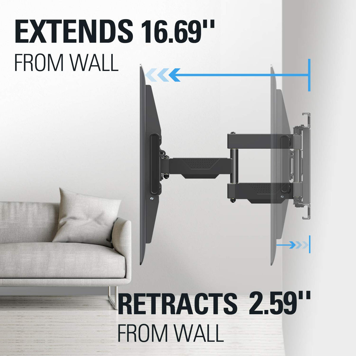 MD2617-24K tilt and swivel action reducing glare in living spaces.