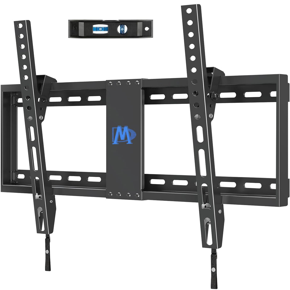 Mounting Dream front view showing secure TV support and clean design