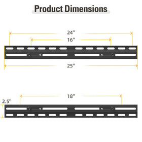 Mounting Dream MD5232 close-up of cold-rolled steel plate highlighting durable construction