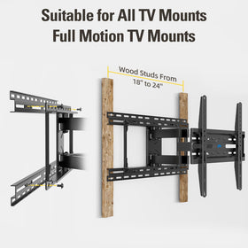 Mounting Dream MD5232 installed with TV showing stable hold and clean wall appearance