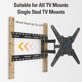 Mounting Dream MD5232 next to ruler illustrating scale and compatibility with stud spacing