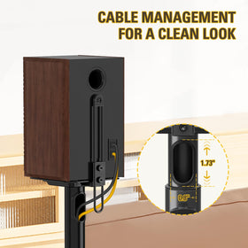 Mounting Dream MD5402 cable management hole hides wires neatly