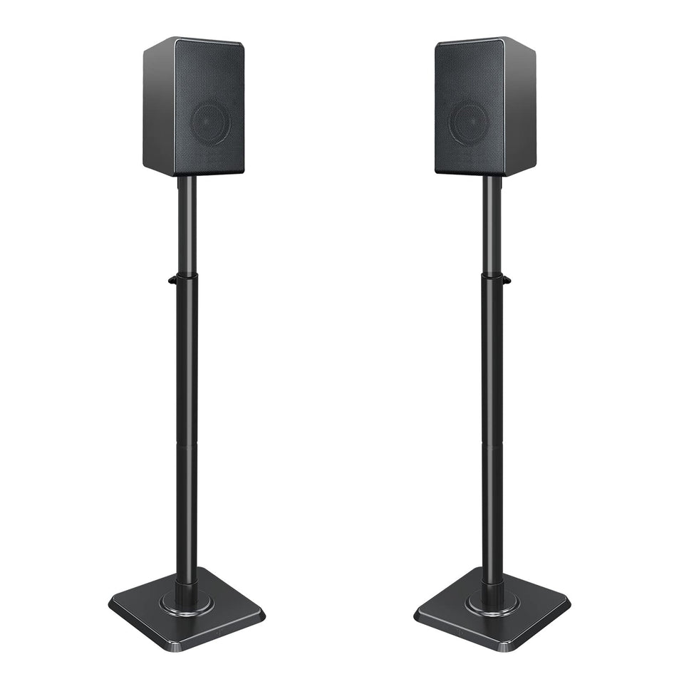 Mounting Dream MD5402 floor stand base supports sturdy 11 lb speakers