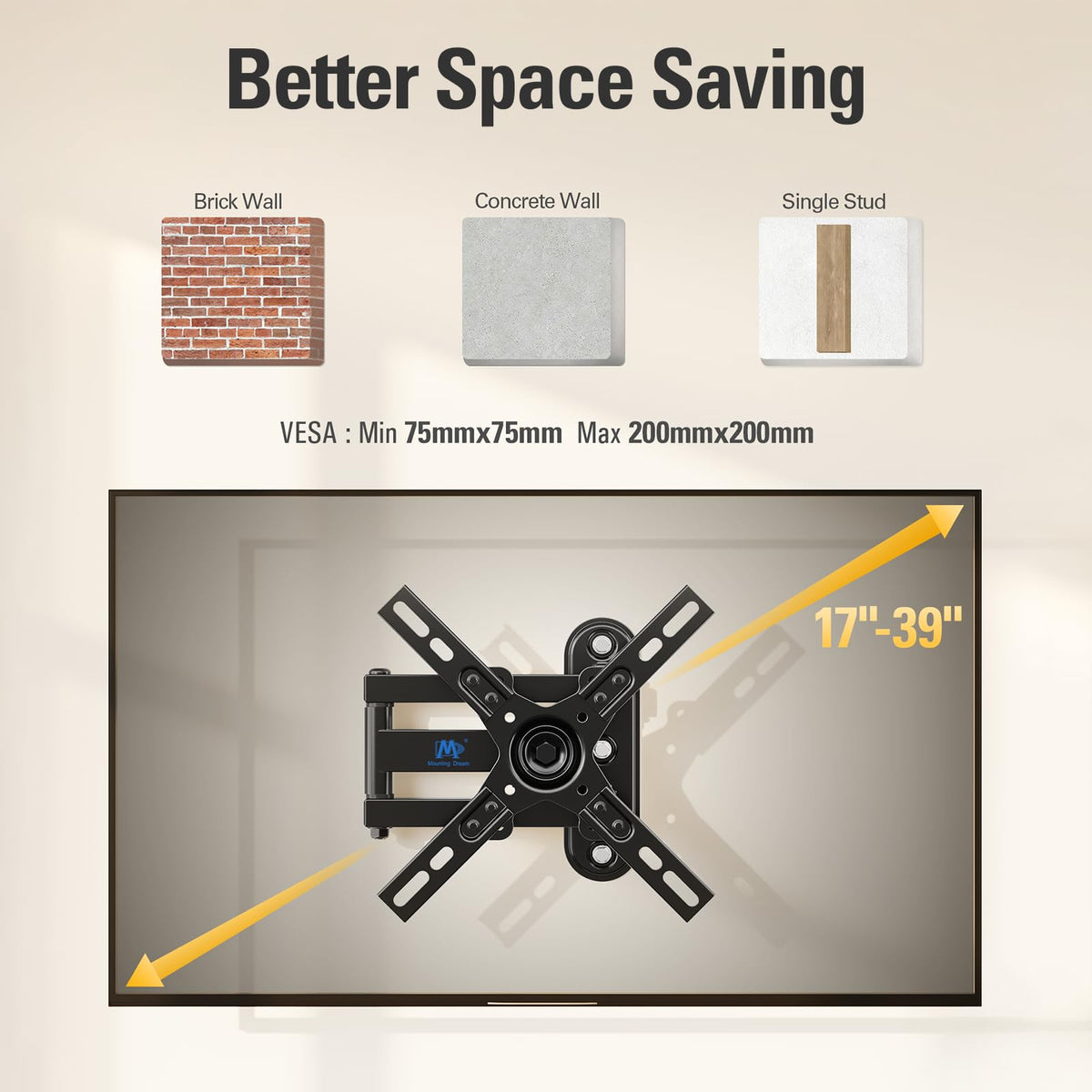Mounting Dream mounted monitor in home office for ergonomic viewing benefit