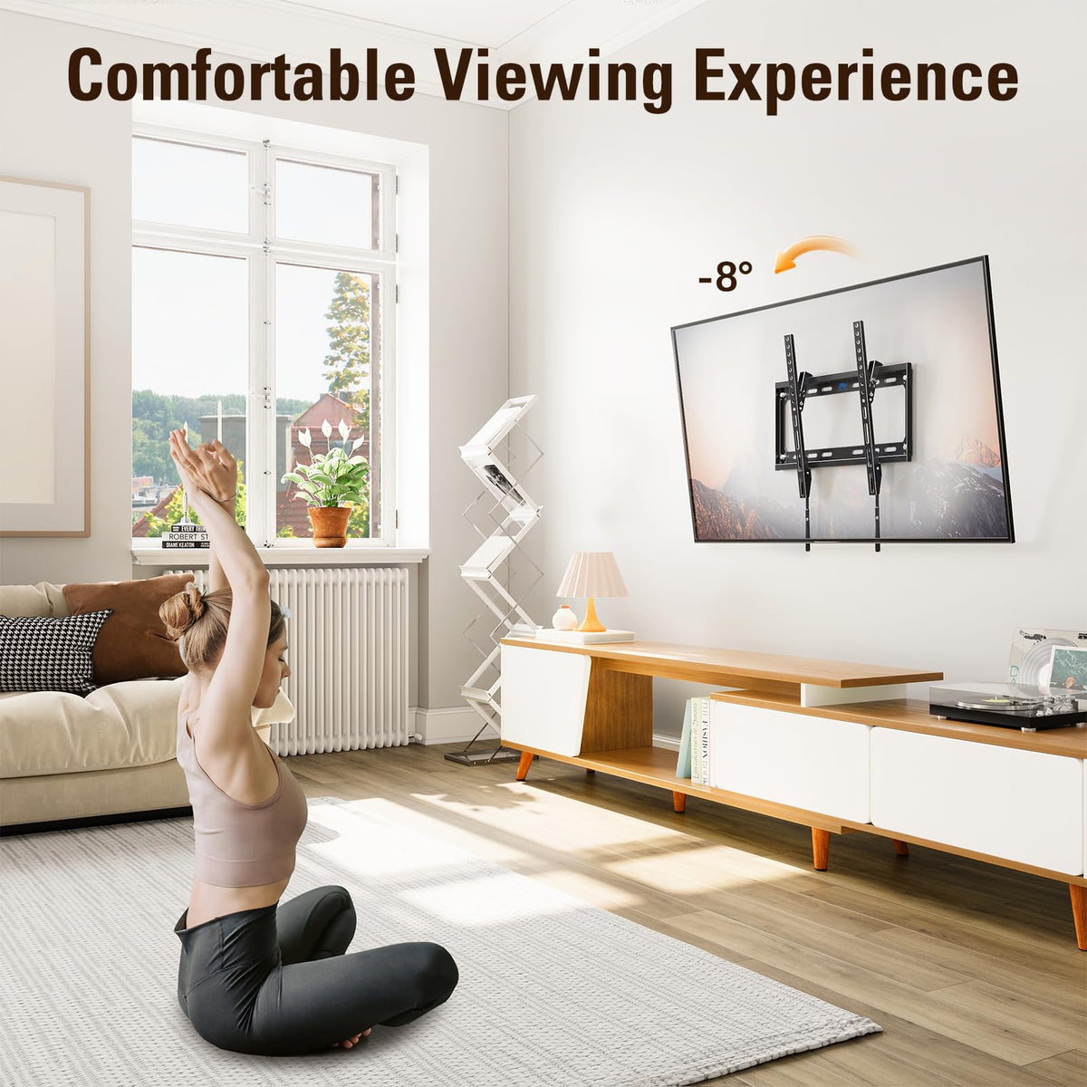 Mounting Dream side profile highlighting 1.5-inch slim wall distance benefit