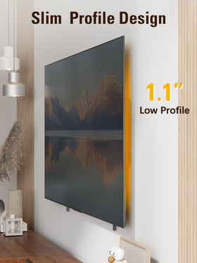 Mounting Dream side profile with TV mounted close to wall for space saving