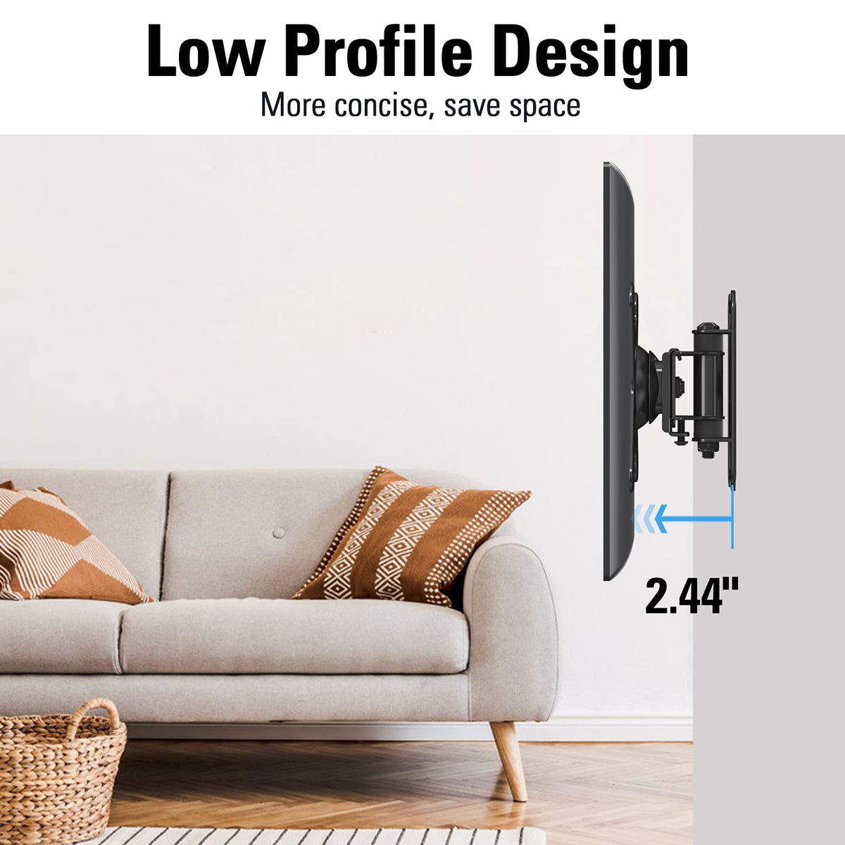Mounting Dream small TV mount suitable for 10-26 inch screens.