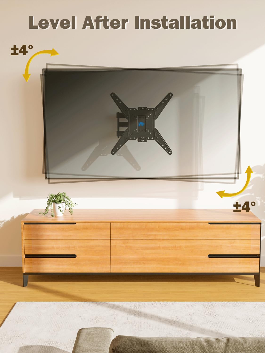 Mounting Dream paper template aligned on wall for accurate drilling advantage