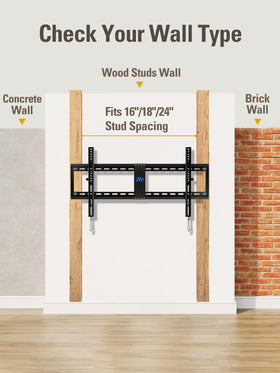 Mounting Dream stud spacing diagram showing 16, 18, 24 inch stud compatibility