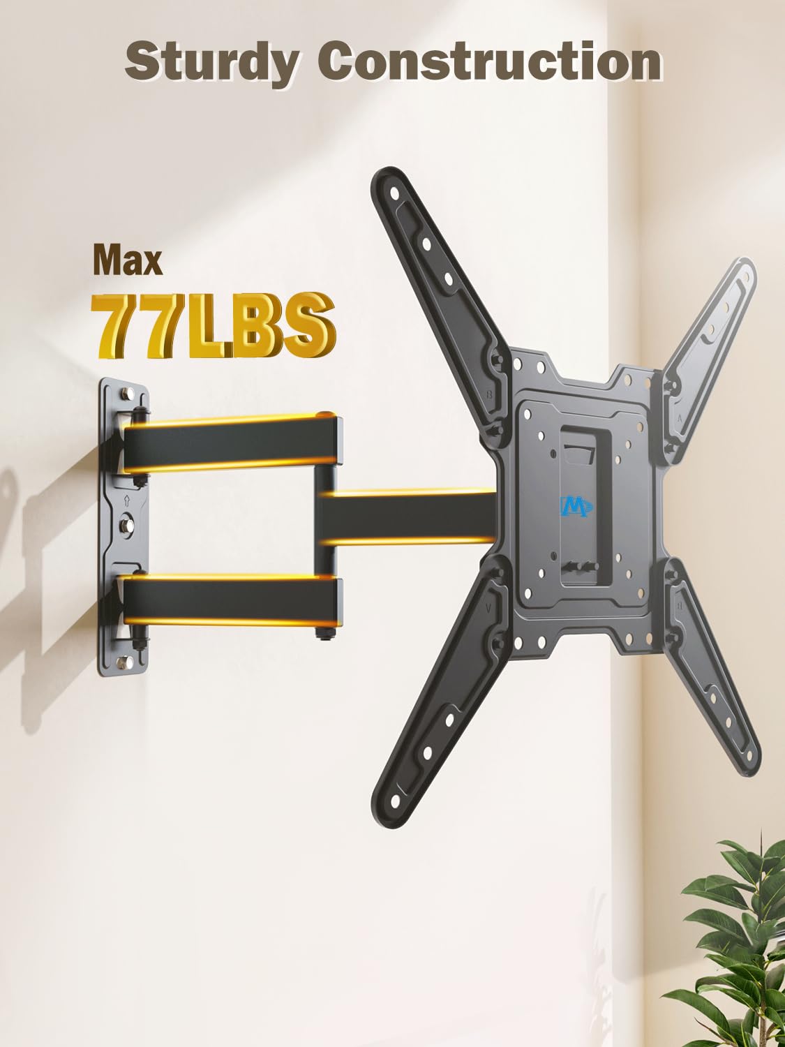 Mounting Dream tilt and swivel action demonstrating glare reduction benefit